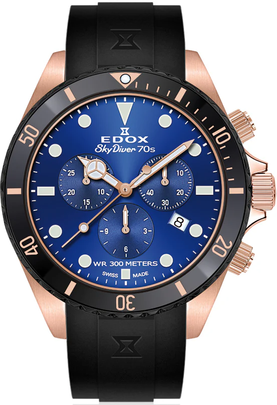 Edox Watch Skydiver Chrono Quartz