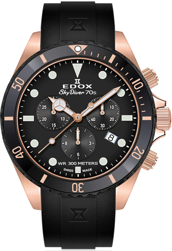 Edox Watch Skydiver Chrono Quartz