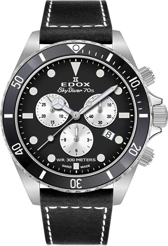 Edox Watch Skydiver Chrono Quartz