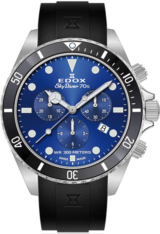 Edox Watch Skydiver Chrono Quartz