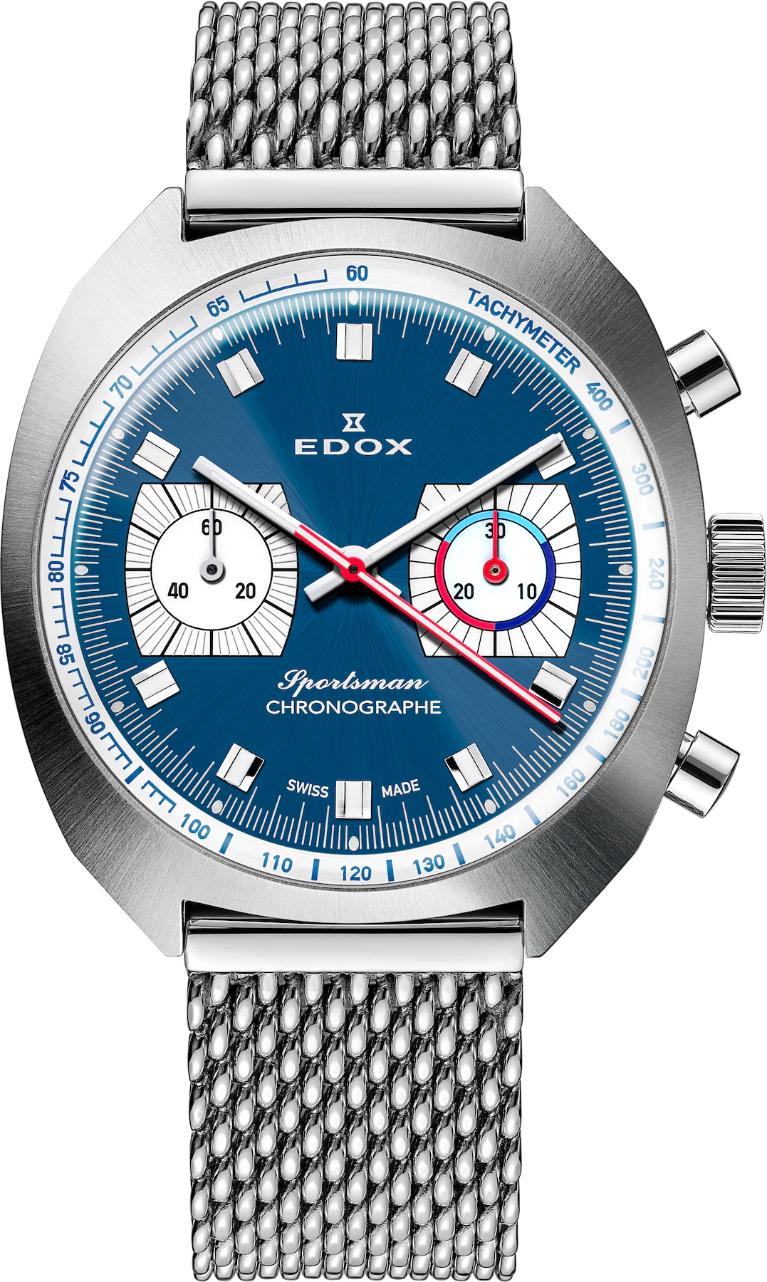 Edox Sportsman Chronographe Automatic Blue Limited Edition Watch - Image 2