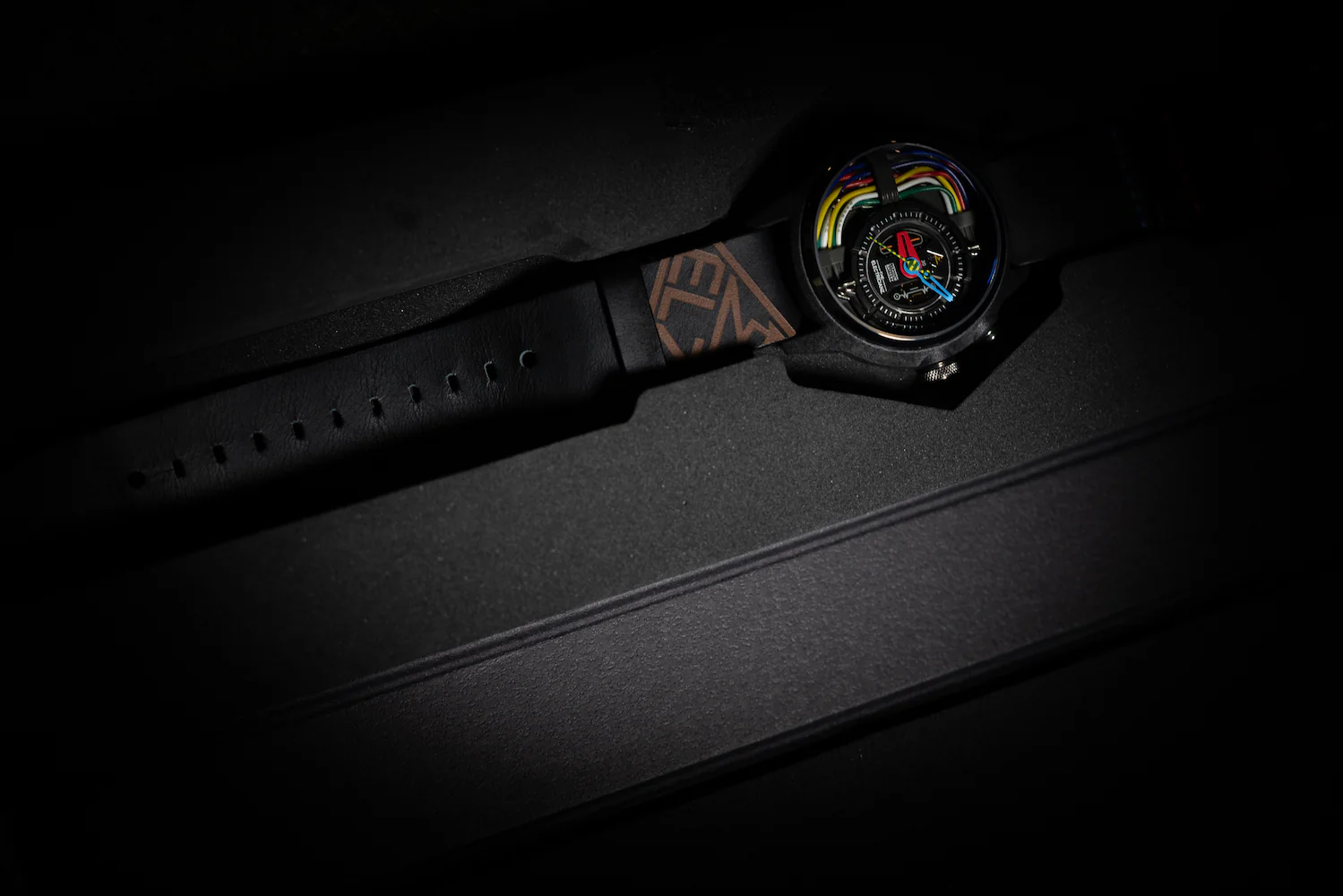 Electricianz Nylon Carbon Z 42mm Black Leather - Image 4