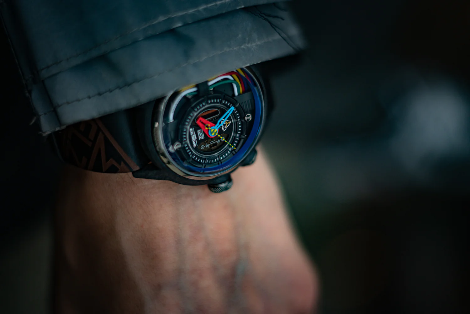 Electricianz Nylon Carbon Z 42mm Black Leather - Image 5