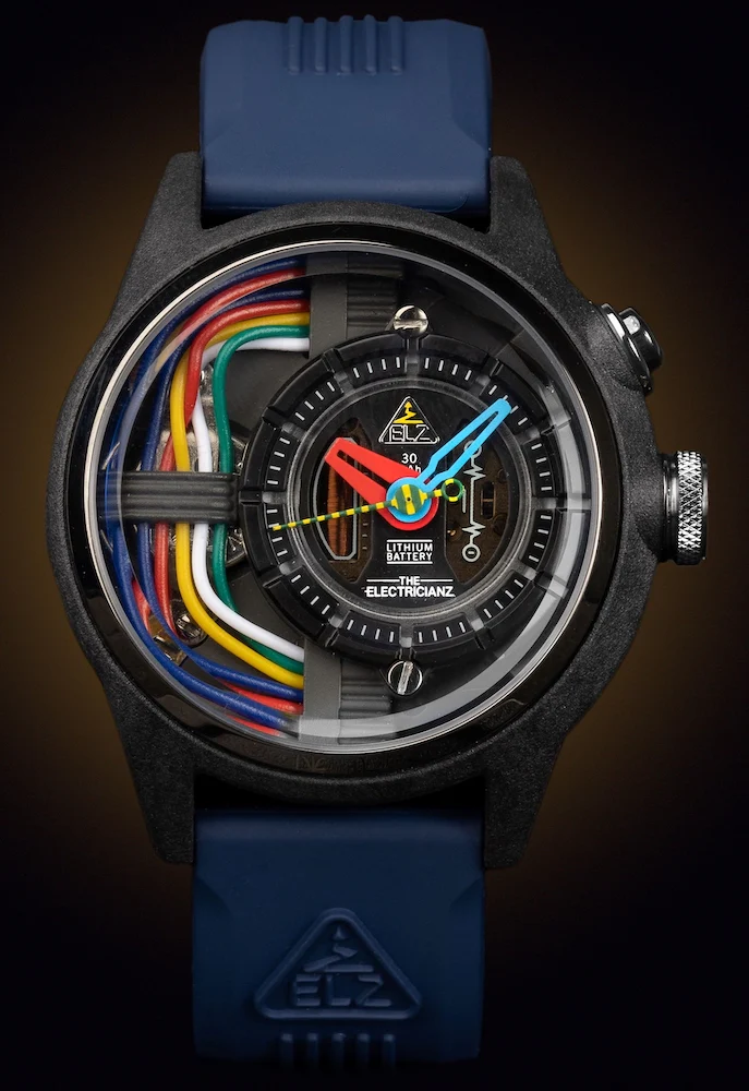 Electricianz Nylon Carbon Z 42mm Blue Rubber - Image 2