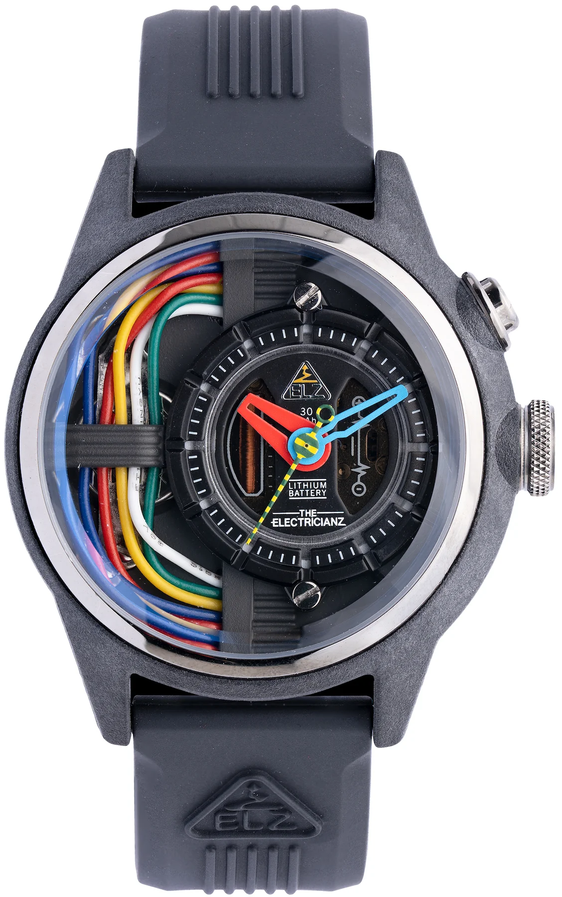Electricianz Nylon Carbon Z 42mm Black Rubber