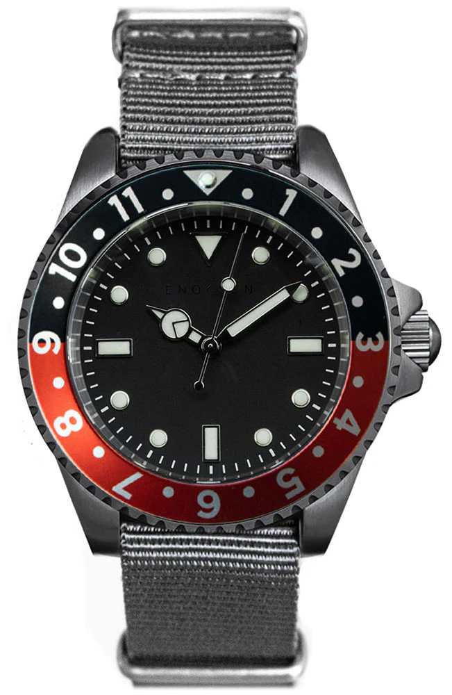 Enoksen Watch Dive E02/H Coke Black & Red Special Edition