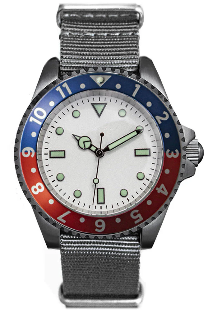 Enoksen Watch Dive E02/HW PanAm Red & Blue 12 Hour Special Edition