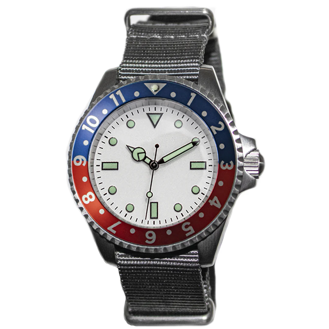 Enoksen Watch Dive E02/HW PanAm Red & Blue 12 Hour Special Edition - Image 2