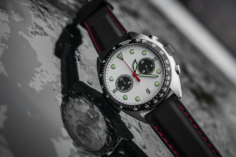 Enoksen Watch Drive E04/B Drivers Chronograph White - Image 7