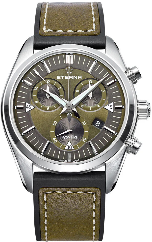 Eterna Watch KonTiki Chronograph Khaki