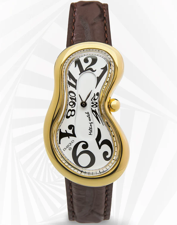 Exaequo Classic Melting PVD Yellow Gold White Dial Watch - Image 4