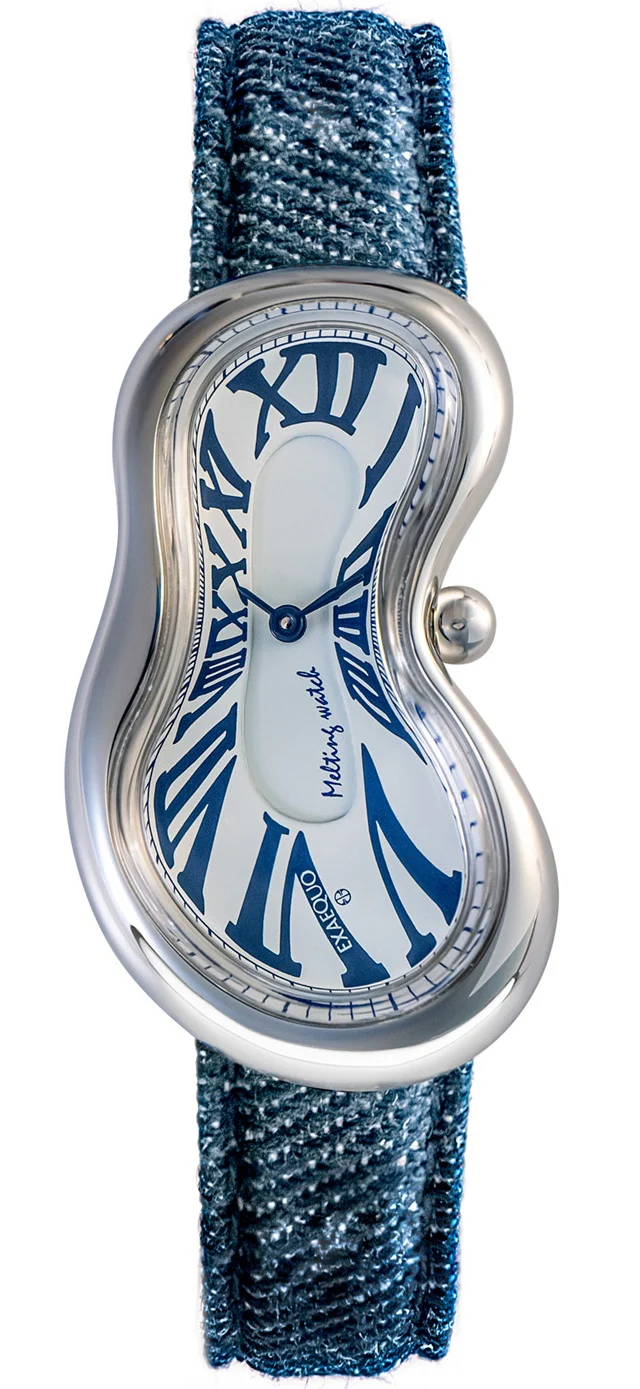 Exaequo Classic Melting SS 316L White Denim Watch