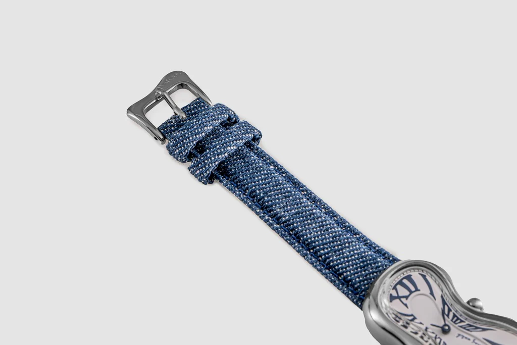 Exaequo Classic Melting SS 316L White Denim Watch - Image 3