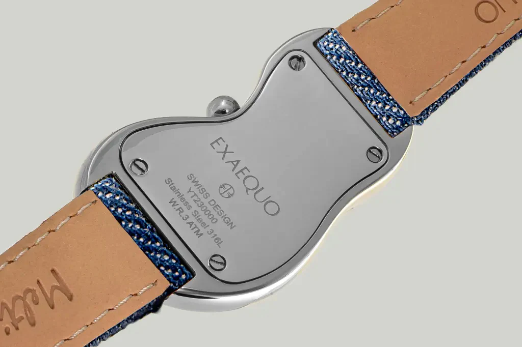 Exaequo Classic Melting SS 316L White Denim Watch - Image 4