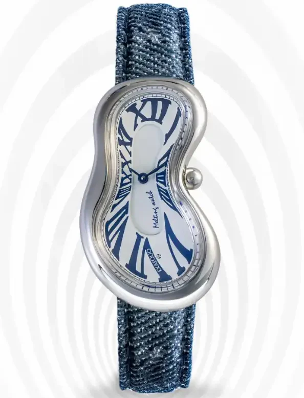 Exaequo Classic Melting SS 316L White Denim Watch - Image 6