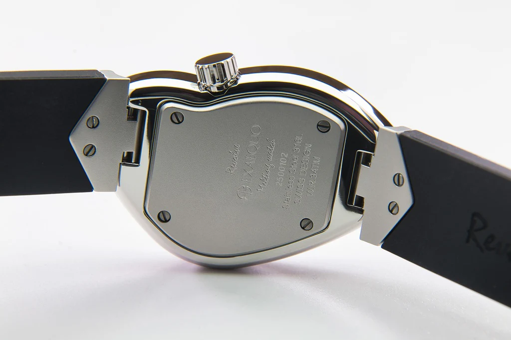 Exaequo Revolve Melting SS Black Dial Watch - Image 3