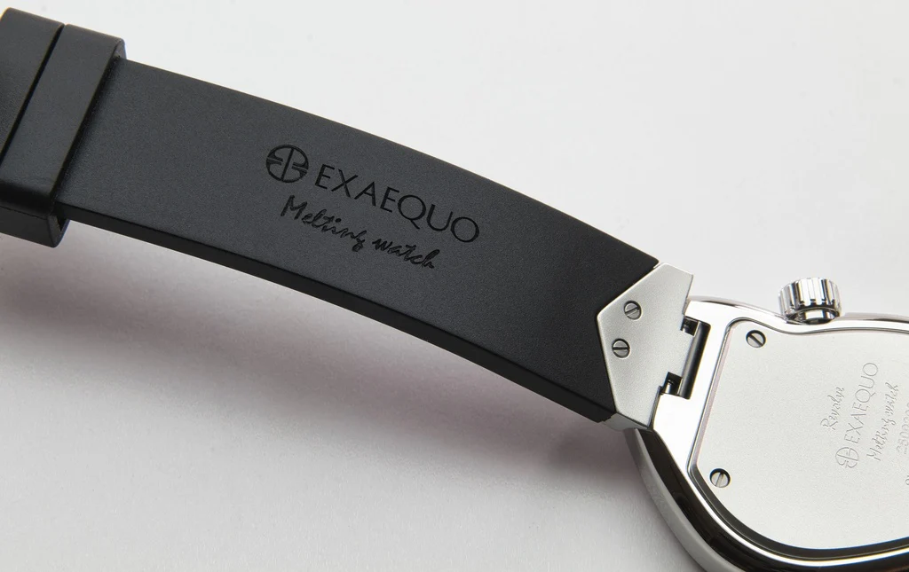 Exaequo Revolve Melting SS Black Dial Watch - Image 4