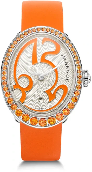 Faberge Colours of Love Eggsistence Orange Sapphire Watch