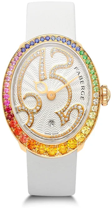 Faberge Colours of Love Eggsistence Rainbow Gemstone Watch