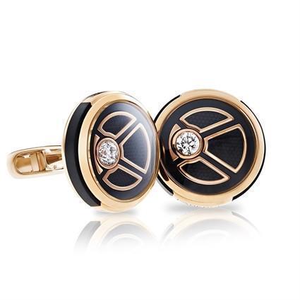 Faberge Visionnaire 18ct Rose Gold Diamond Cufflinks