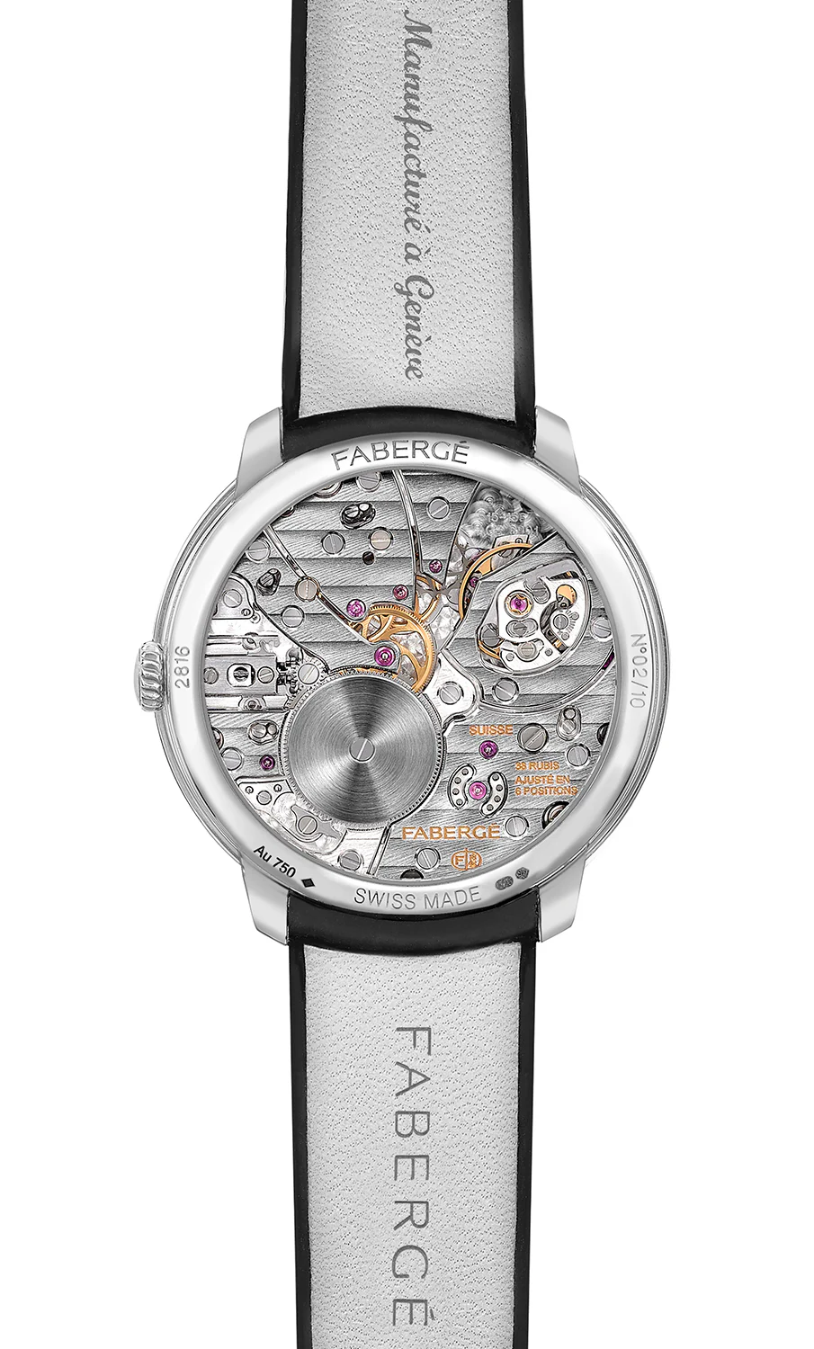 Faberge Compliquee Peacock Arte White Gold Limited Edition Watch - Image 3