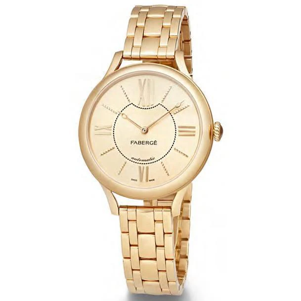 Faberge Watch Lady 18ct Yellow Gold Champagne Dial