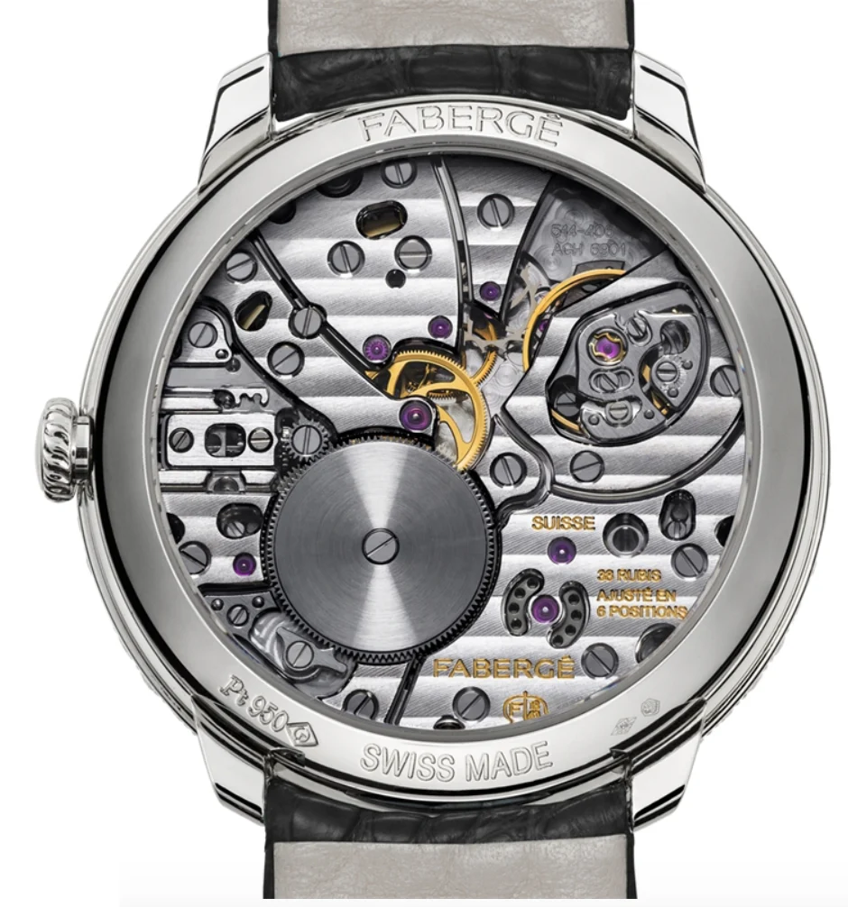 Faberge Lady Compliquee Peacock Black Sapphire Watch - Image 2