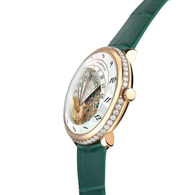 Faberge Lady Compliquee Peacock Emerald Watch - Image 2