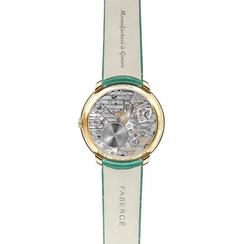 Faberge Lady Compliquee Peacock Emerald Watch - Image 3