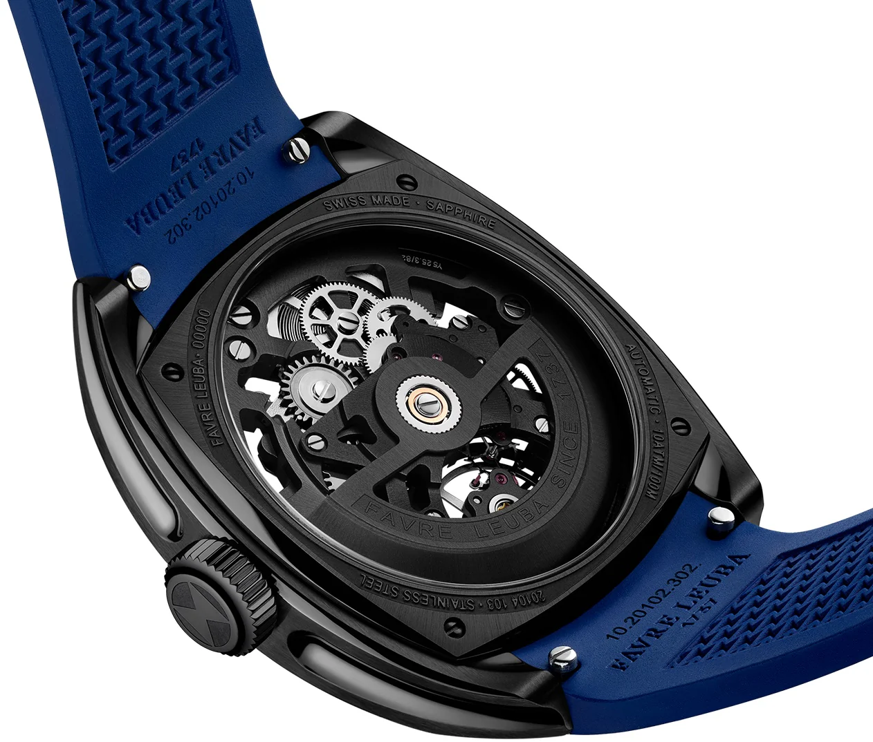 Favre Leuba Chief Skeleton Black DLC Watch - Image 4