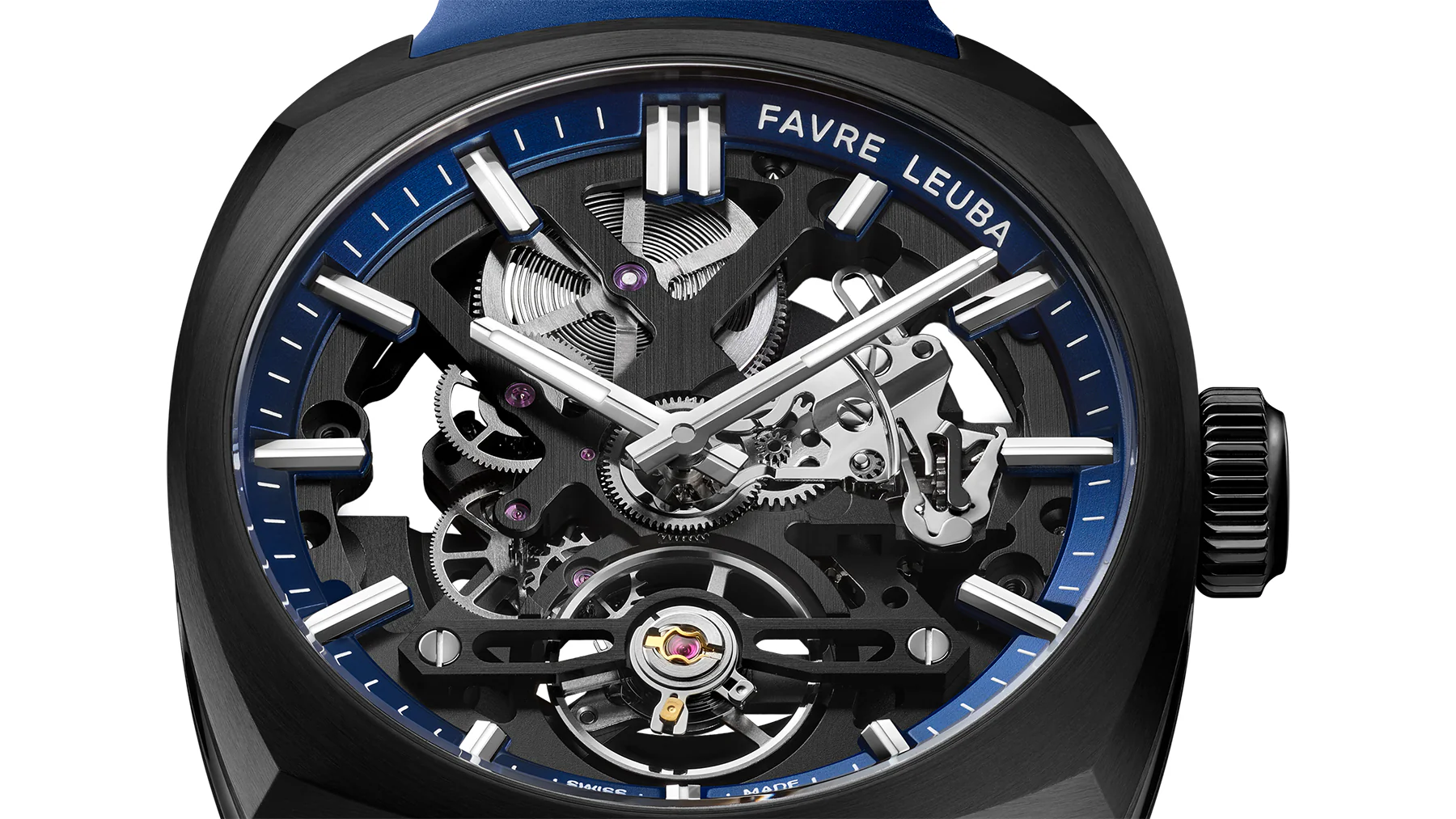 Favre Leuba Chief Skeleton Black DLC Watch - Image 5