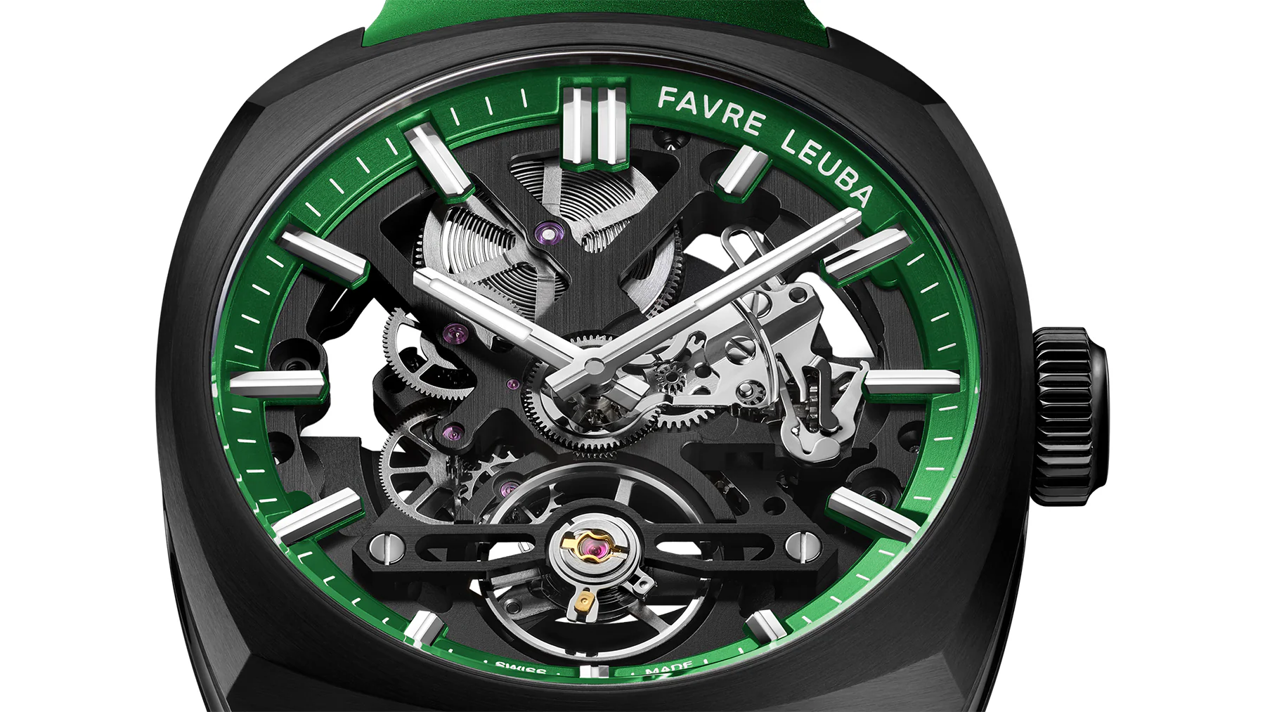 Favre Leuba Chief Skeleton Black DLC Watch - Image 5