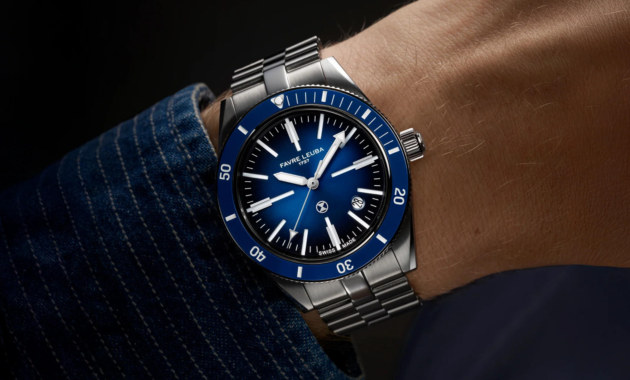 Favre Leuba Deep Blue Renaissance Watch - Image 9