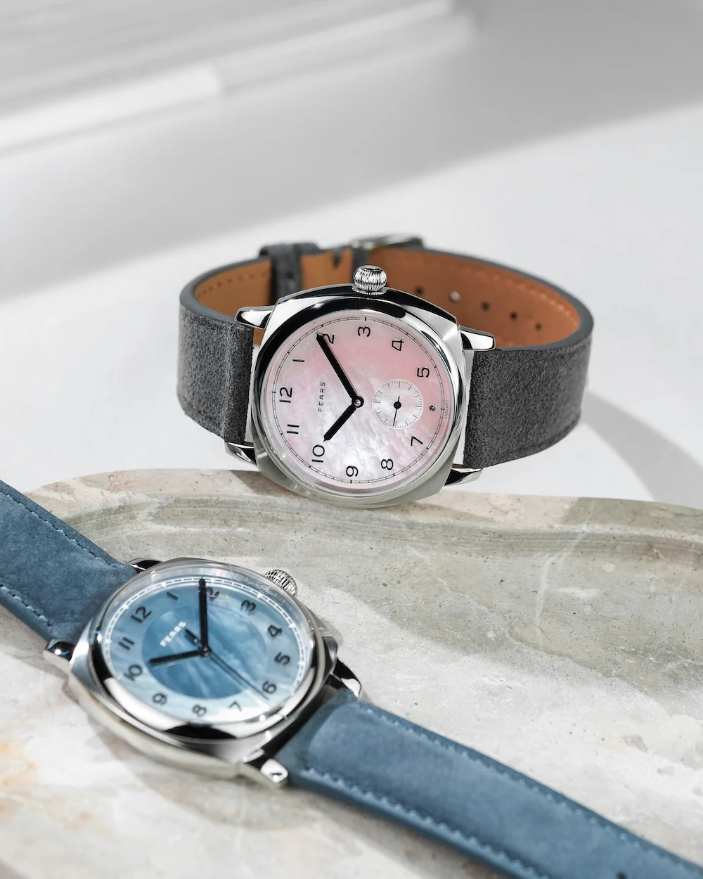 Fears Brunswick 38 Orchid Alcantara Watch - Image 4