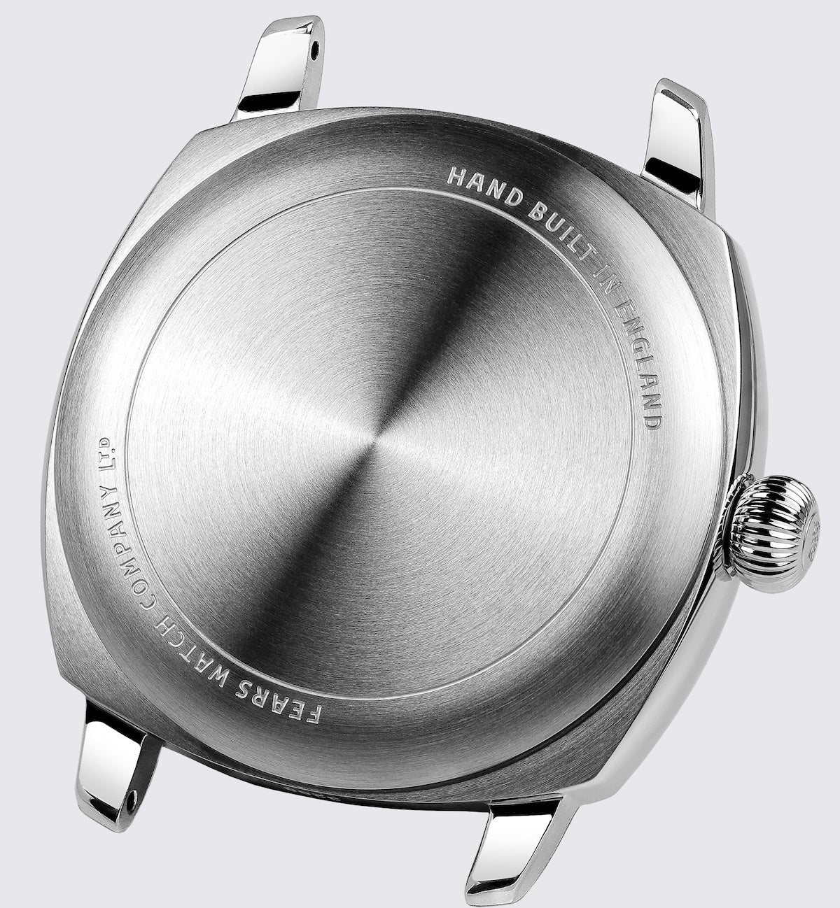 Fears Brunswick 40.5 Jump Hour Coral Lacquer Leather Watch - Image 2