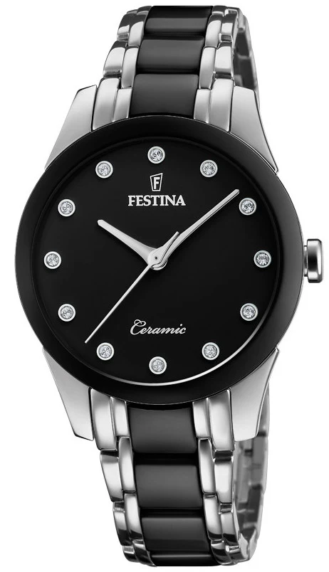 Festina Two Hands Ceramic Ladies Watch