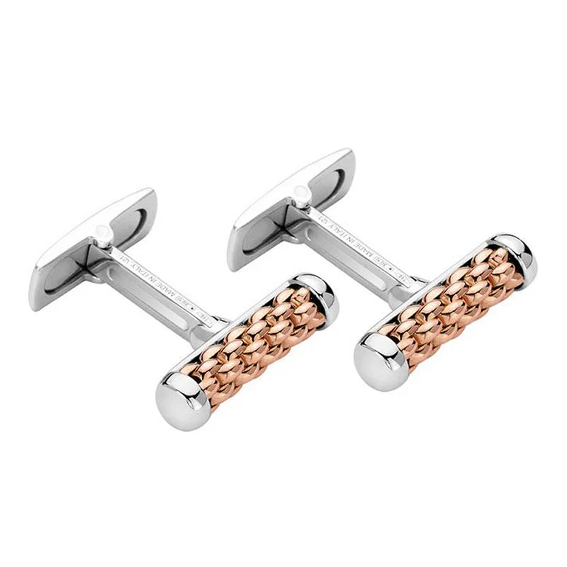 Fope Essentials 18ct Rose White Gold Cufflinks