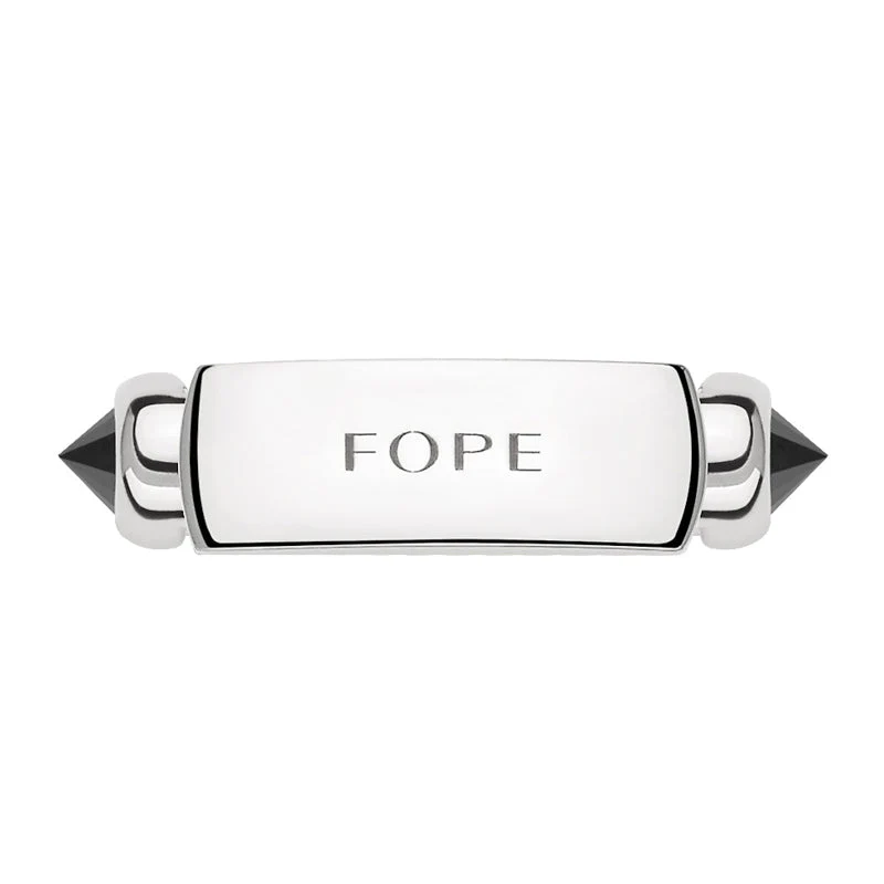 Fope Essentials 18ct Rose White Gold Cufflinks - Image 5