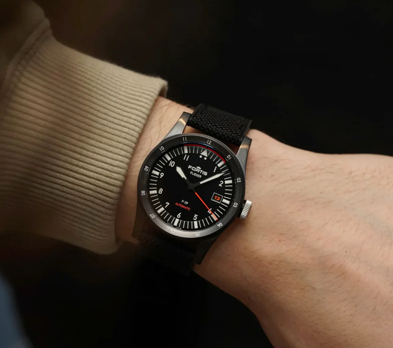 Fortis Flieger F-39 Mission Black Watch - Image 4