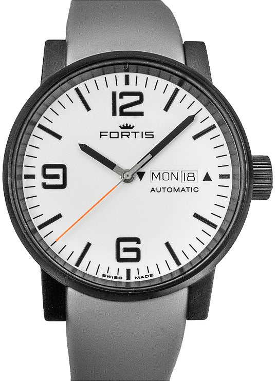 Fortis Watch Cosmonautis Spacematic Stealth White