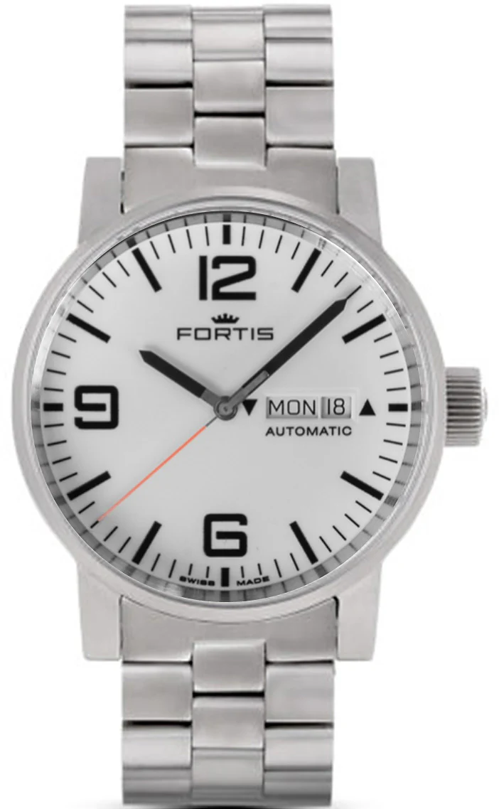 Fortis Watch Cosmonautis Spacematic Steel White