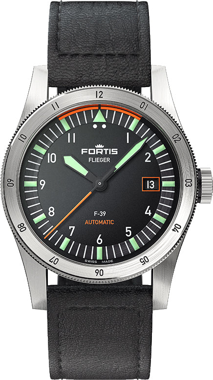 Fortis Flieger F-39 Automatic On Aviator Strap Watch