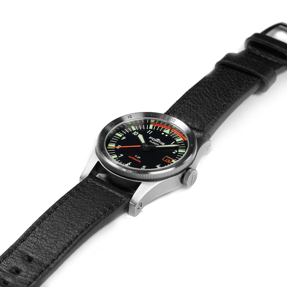 Fortis Flieger F-39 Automatic On Aviator Strap Watch - Image 4