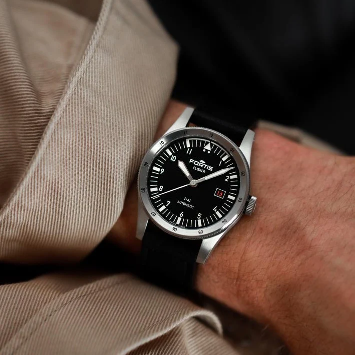 Fortis Flieger F-41 Automatic Black Watch - Image 2