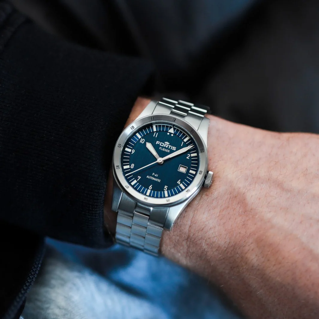 Fortis Flieger F-41 Automatic Liberty Blue Watch - Image 2
