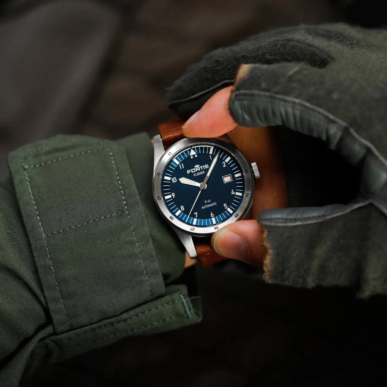 Fortis Flieger F-41 Automatic Liberty Blue Watch - Image 2
