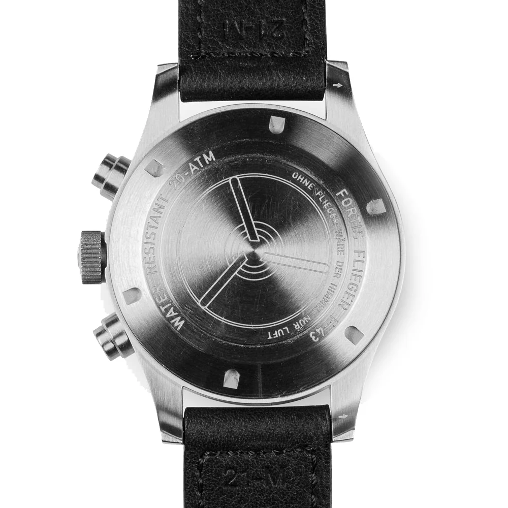 Fortis Flieger F-43 Bicompax On Aviator Strap Watch - Image 7
