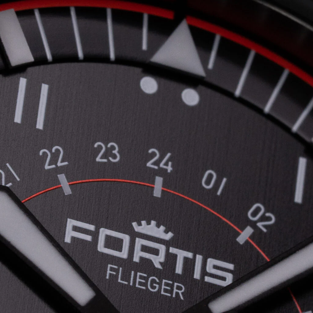 Fortis Flieger F-43 Triple GMT On Block Bracelet Watch - Image 3