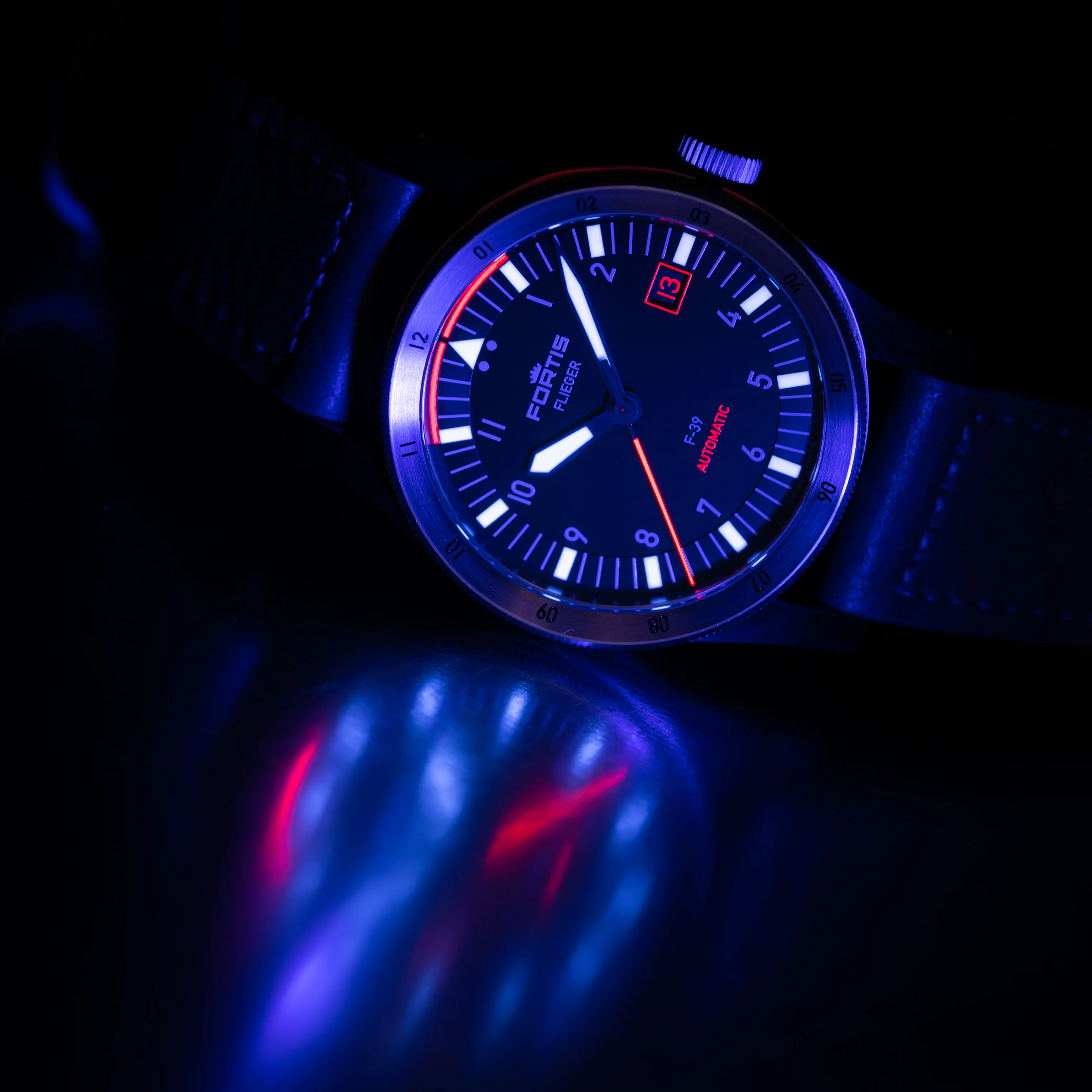 Fortis Watch Flieger F39 Midnight Blue - Image 6