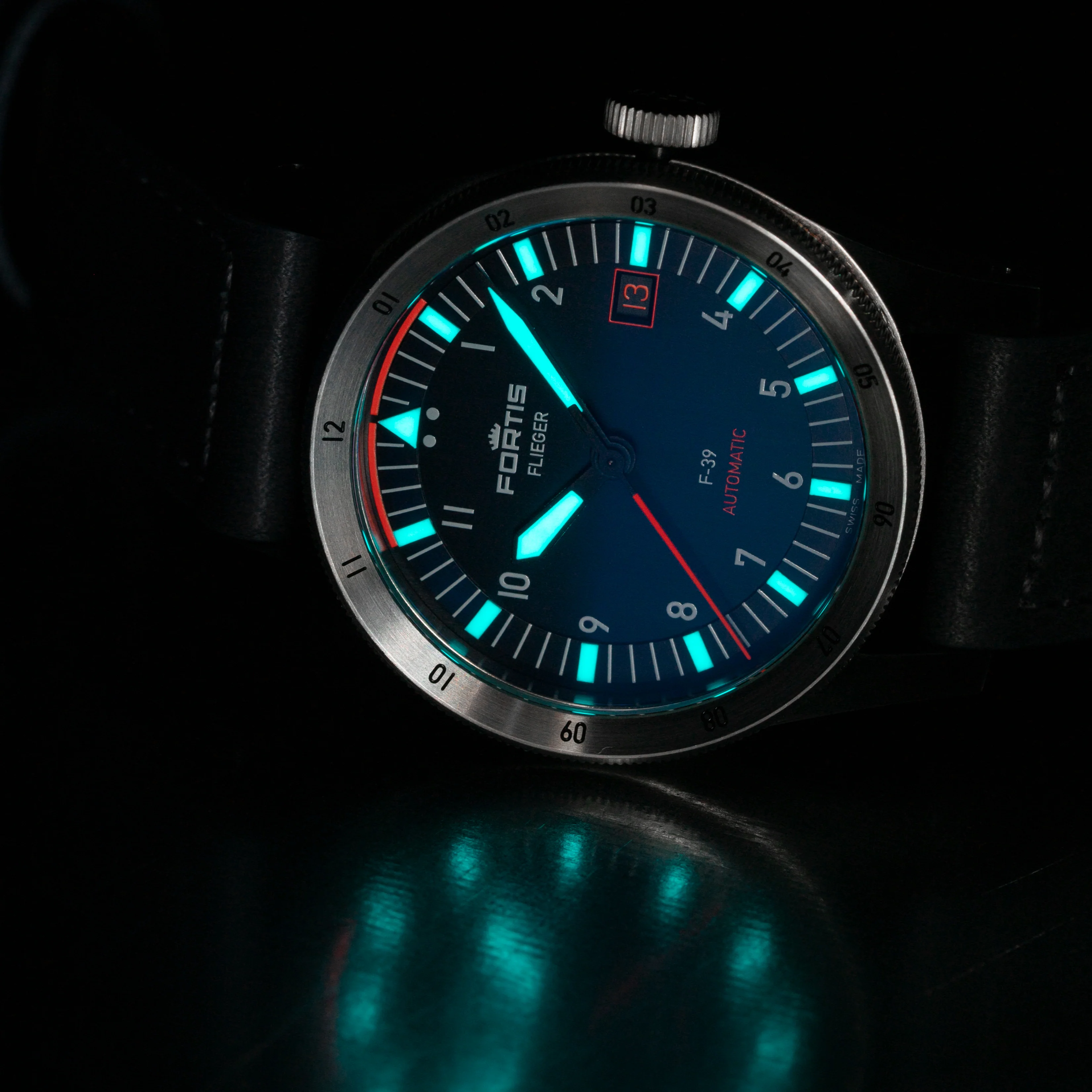 Fortis Watch Flieger F39 Midnight Blue - Image 7
